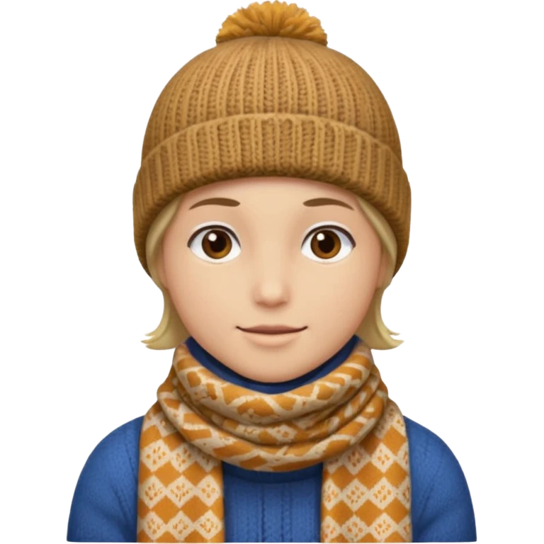Beanie + scarf emoji