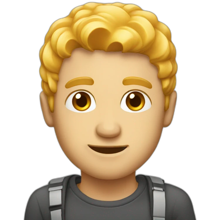 guy with cheese emoji