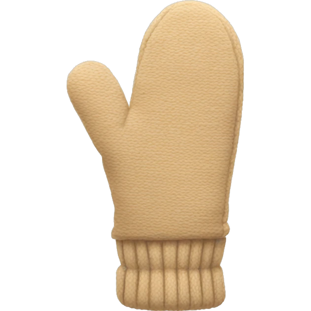 Beige mittens emoji
