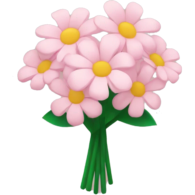 Light pink flower bouquet emoji