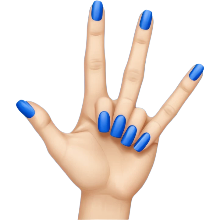 Crip gang sign emoji