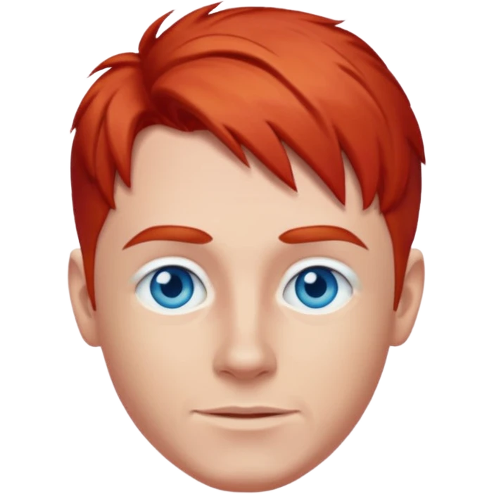 Dave Farrell with blue eyes, red hair emoji
