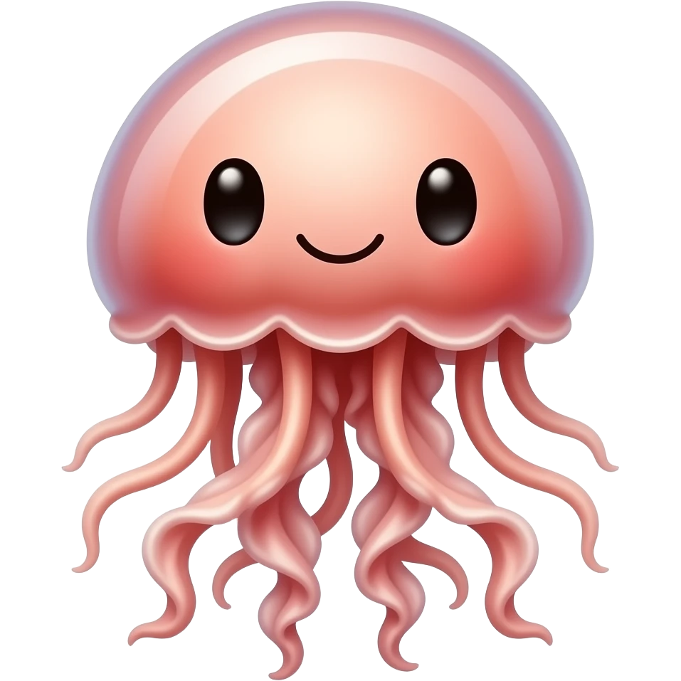 Kawaii medusa Roja emoji