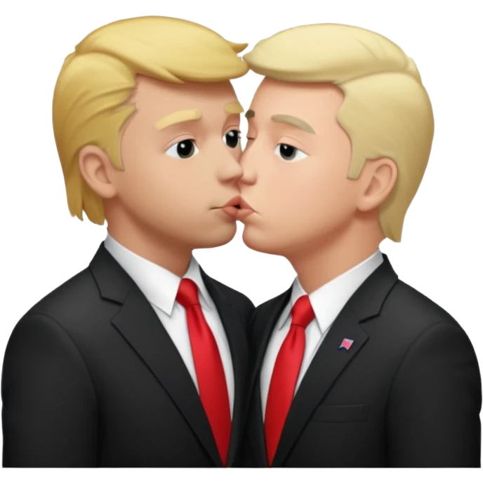 Tyler Joseph kissing Donald truml emoji