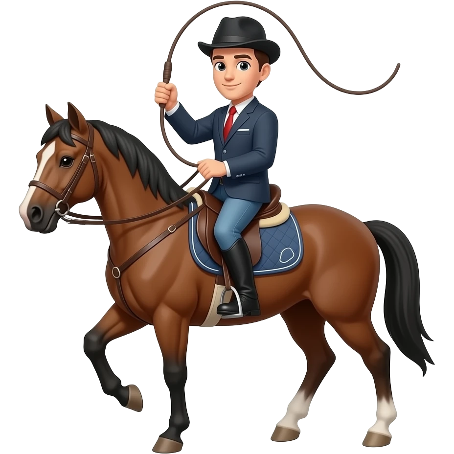 Riding whip emoji