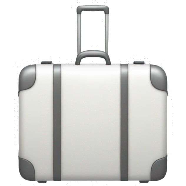 White suitcase emoji