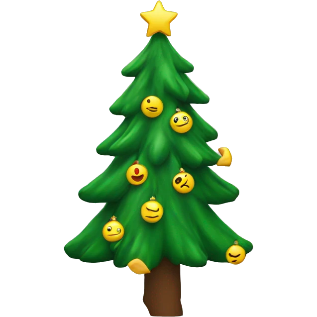 chrismas tree falling emoji