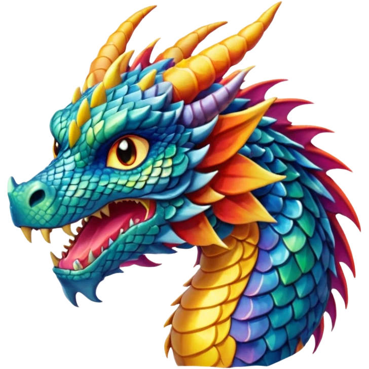 An anime dragon emoji