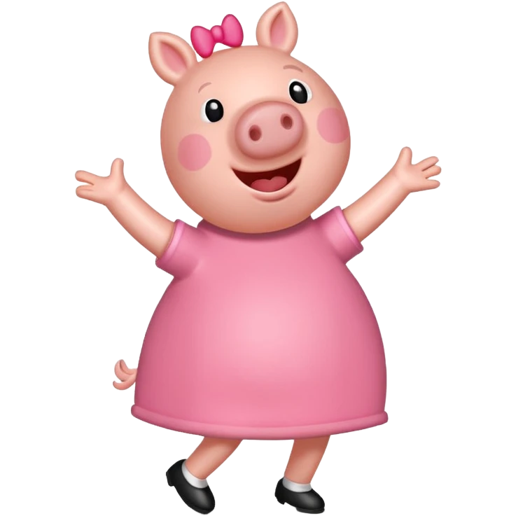 Peppa pig doing the griddy emoji