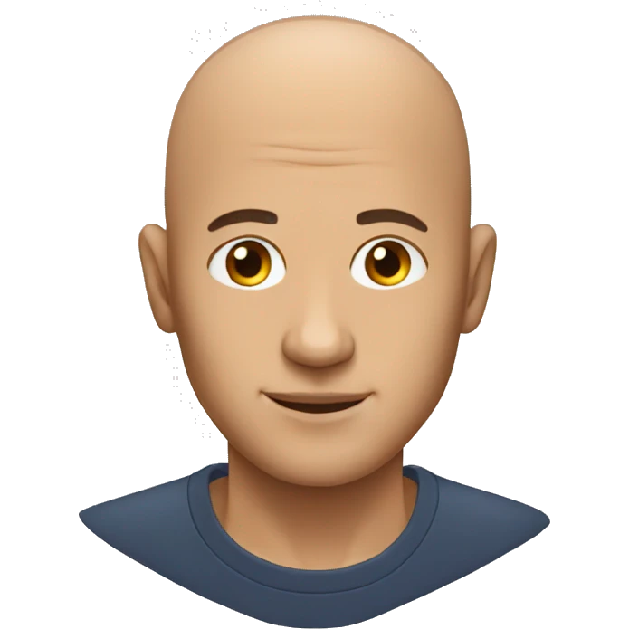 man without hair emoji