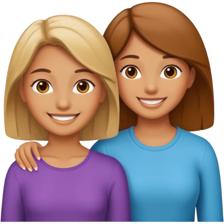 girls walking together emoji