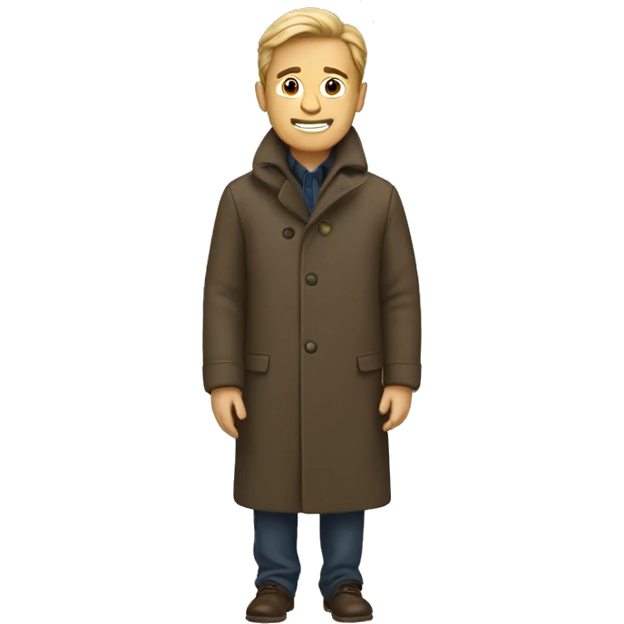 man in a coat emoji