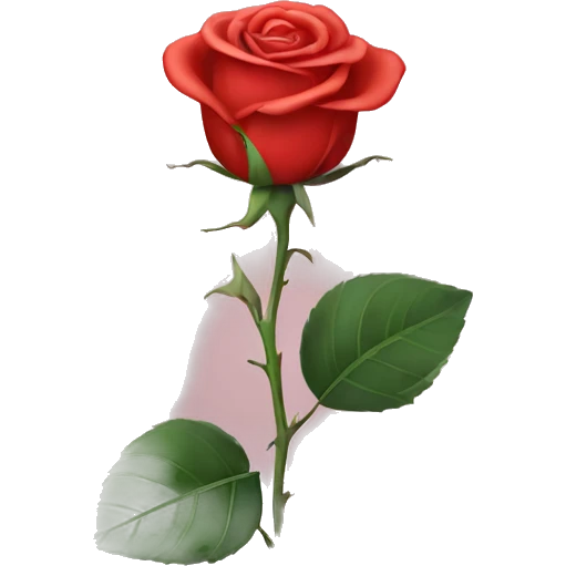 Rose without the stem emoji