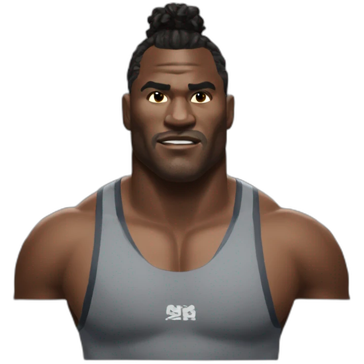 Ngannou déçu emoji
