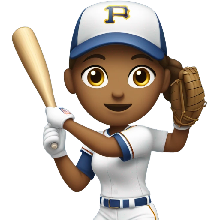 girl playing softball  emoji