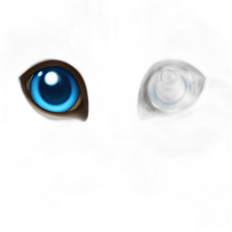 African cat with blue eyes emoji
