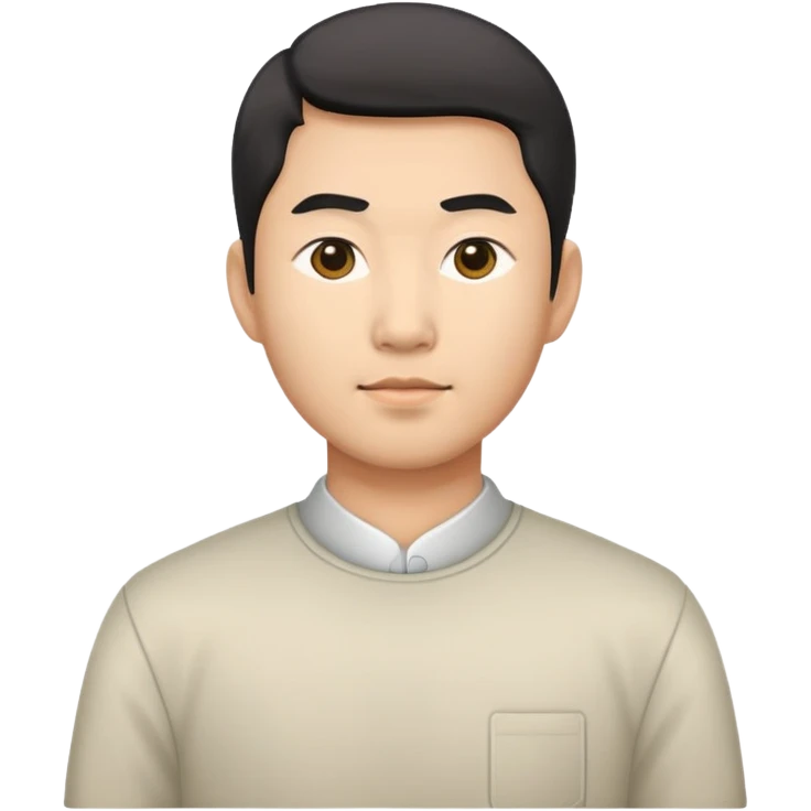 china men photorealistic standing emoji