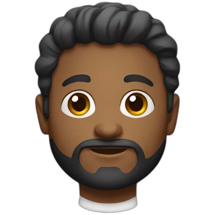 A man with a tray with the name elynah on it emoji