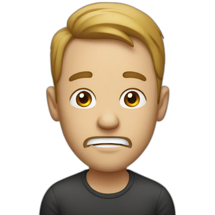 a man with his hands on either side of his mouth for a loudspeaker emoji