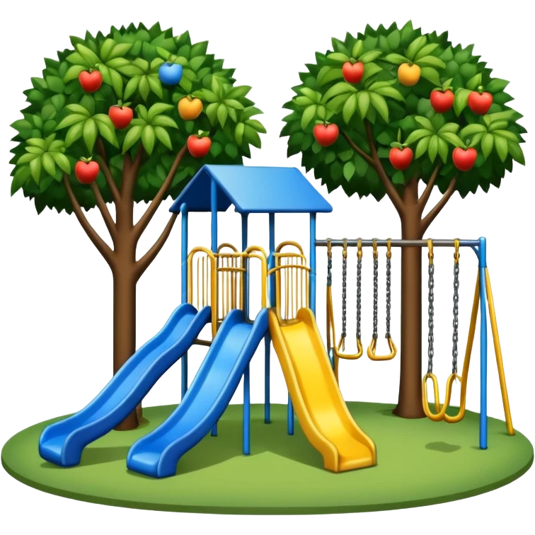 School playground in urban neighborhood emoji