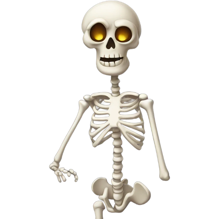 I don’t know shrugging skeleton emoji