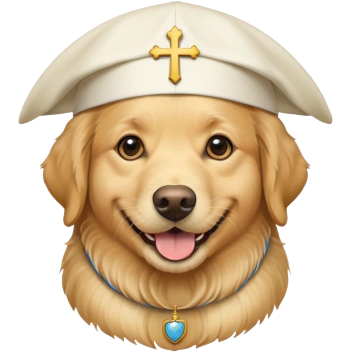 Pope golden retriever  emoji