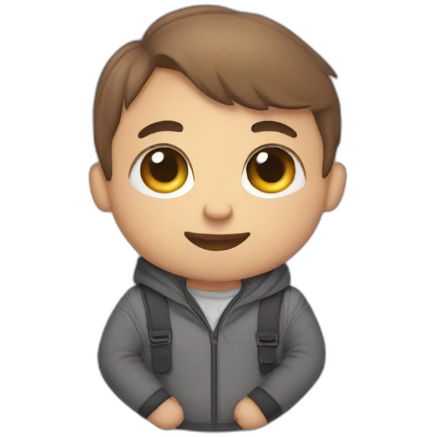 Babywearing daddy emoji