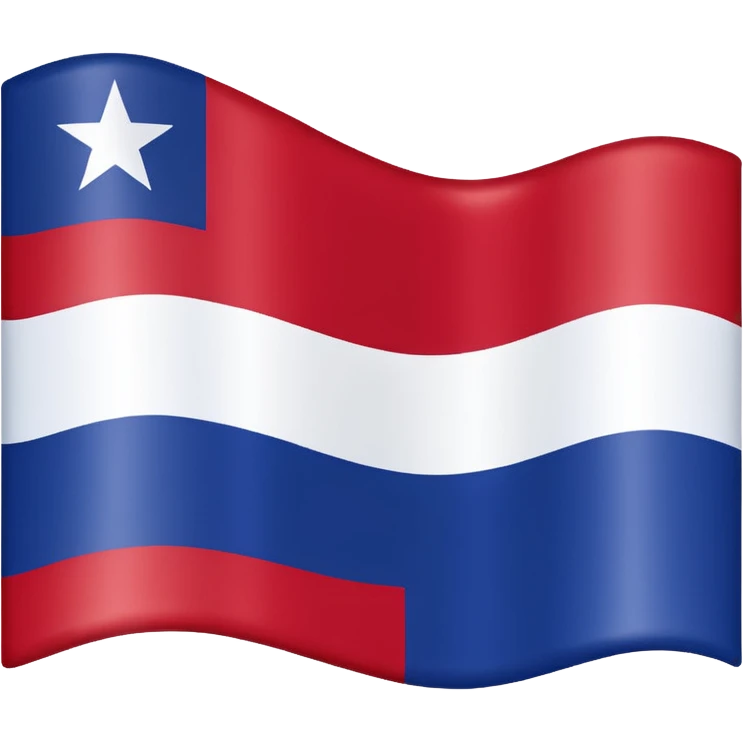 Texas flag waving, vibrant red white and blue, single white star, no text, no flagpole emoji