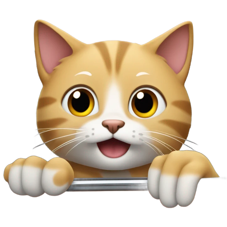 cat driving a convertible car emoji