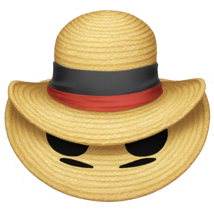 Luffy One Piece Straw Hat emoji