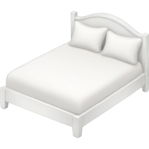 White bed emoji