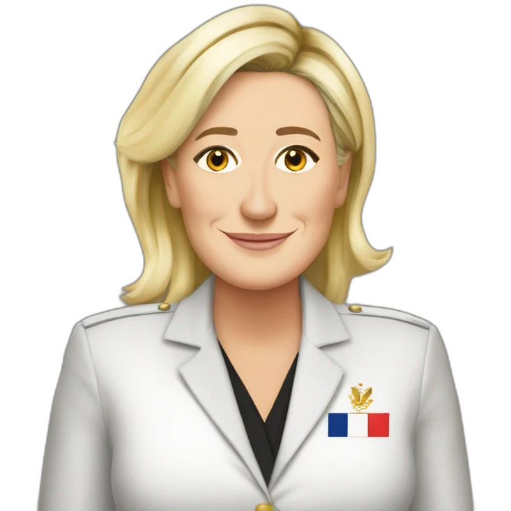Marine le Pen en Afrique emoji