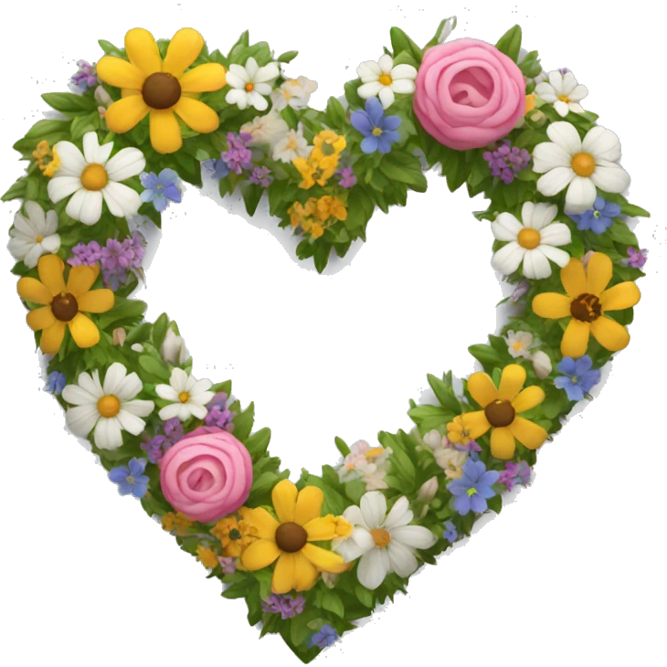 Heart of flowers emoji
