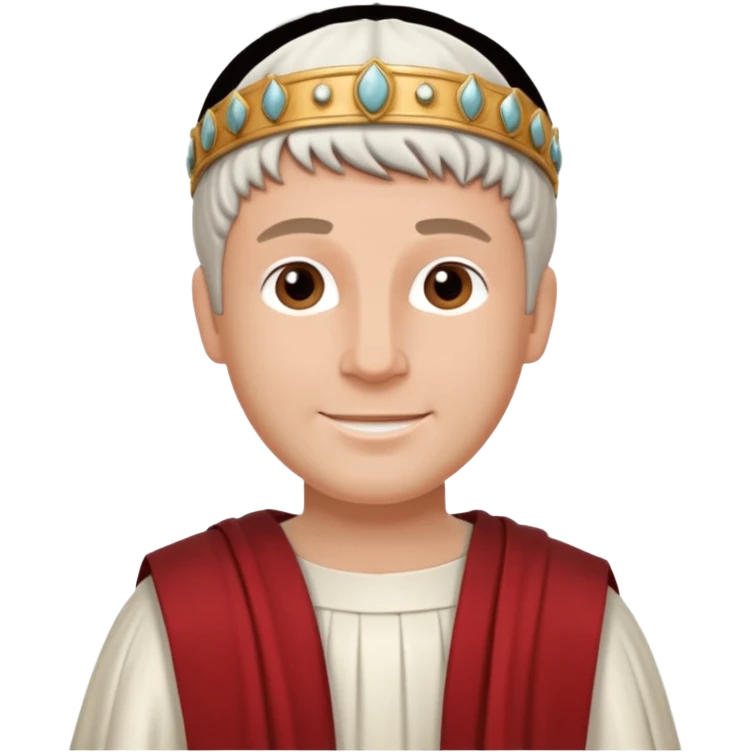 Necesito que hagas un dibujo estilo Soft cartoon illustration de poncio pilato emoji