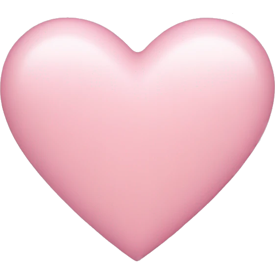 Light pink heart  emoji