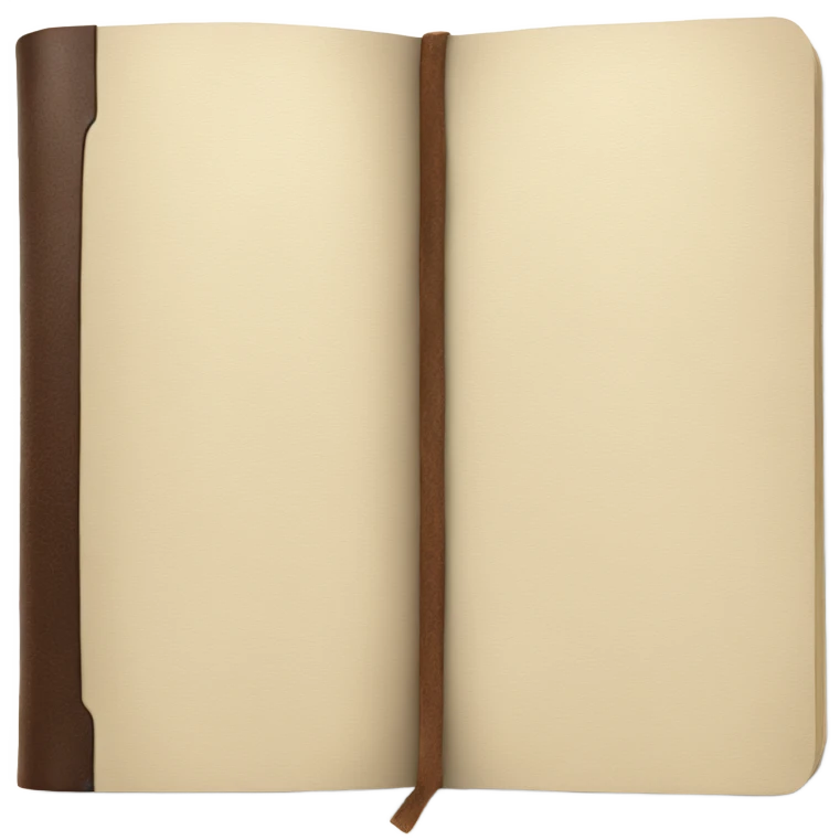 leather journal notebook emoji