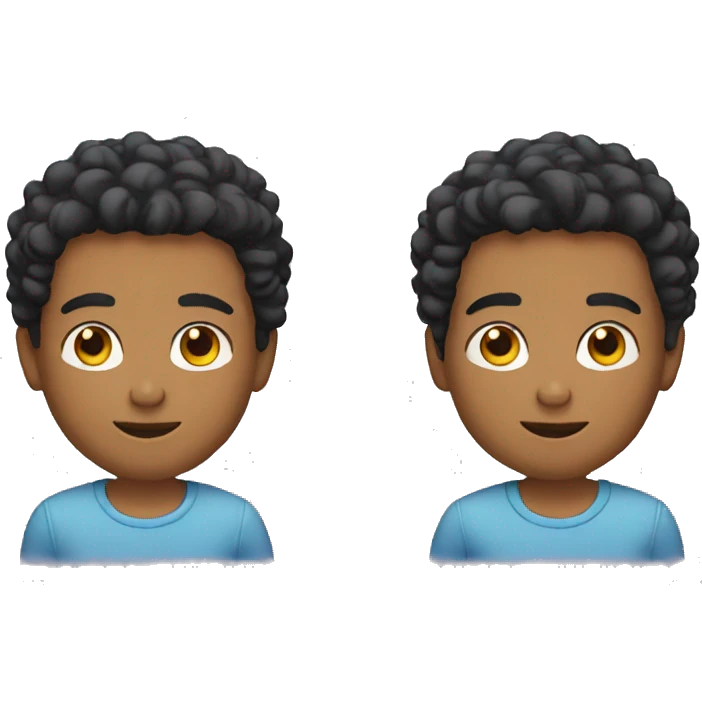 Twin brothers young adults emoji