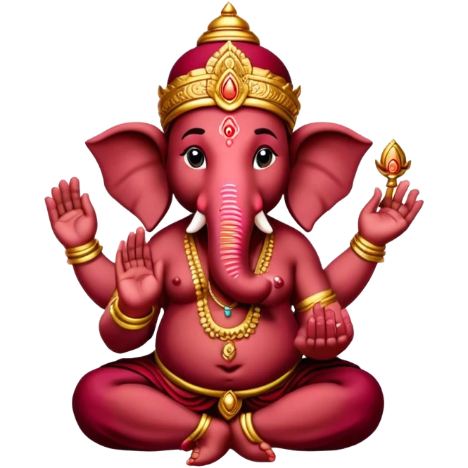 ganesha Burgundy emoji