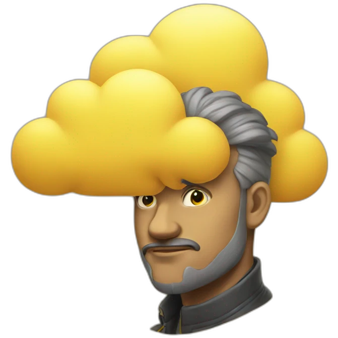 Yellow cloud emoji