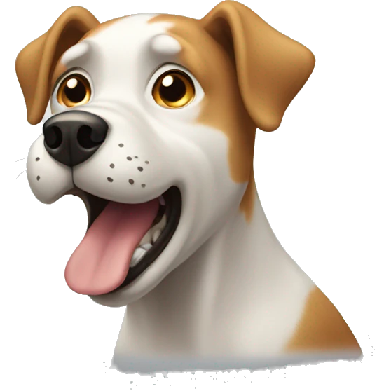 Barking dog emoji
