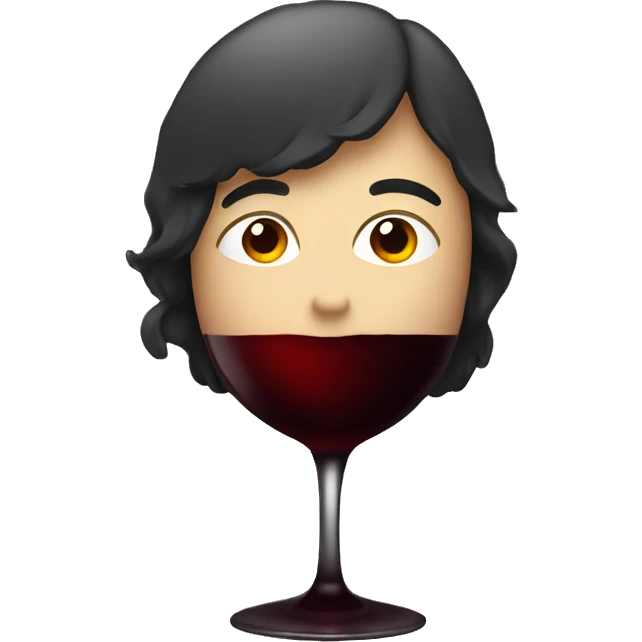 Dark red wine emoji