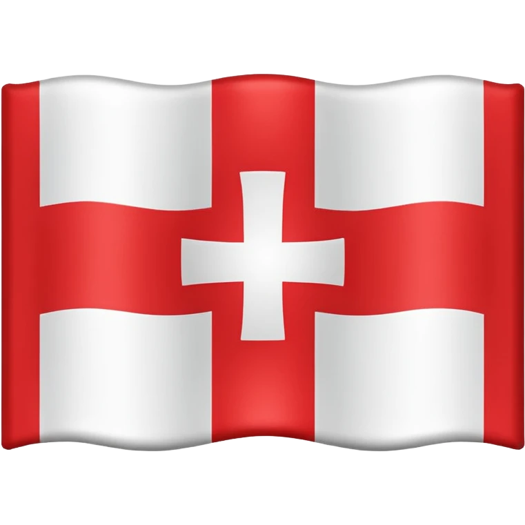 Flag red background red cross emoji