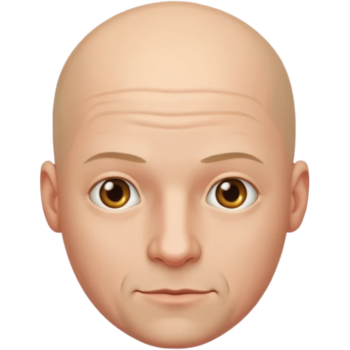 Une personne homme sans cheveux emoji
