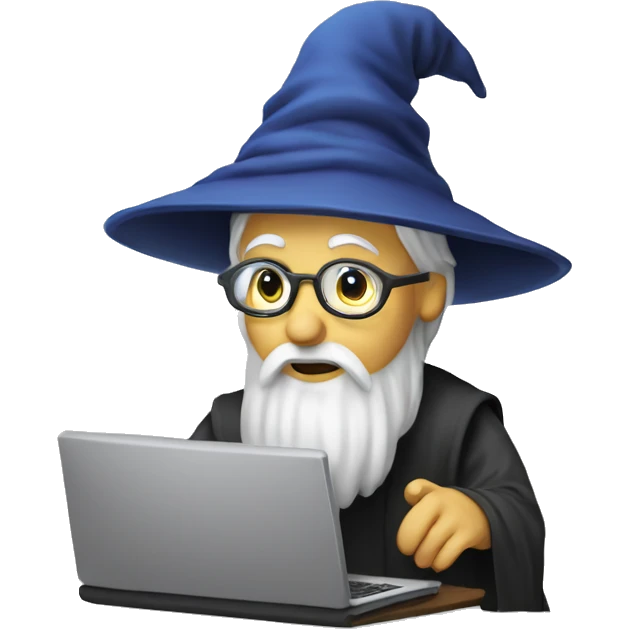 wizard coding computer emoji