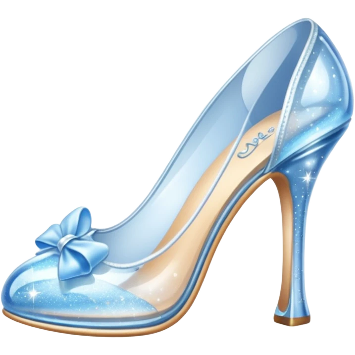 Cinderella glass shoes emoji
