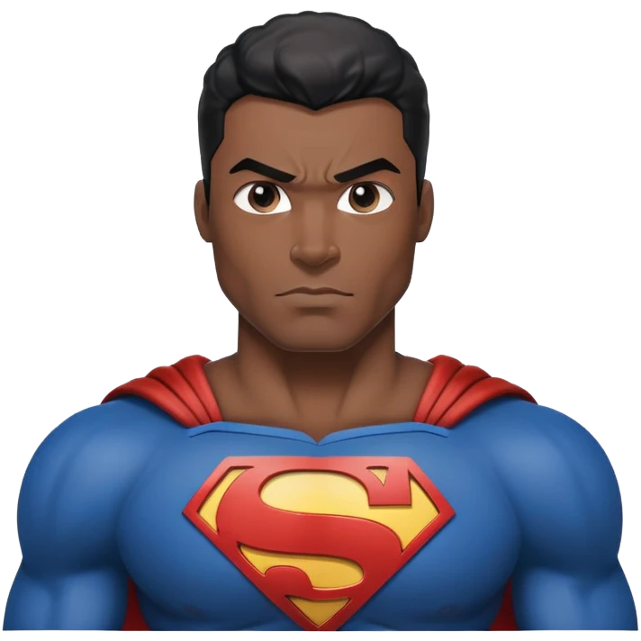 Black Superman emoji