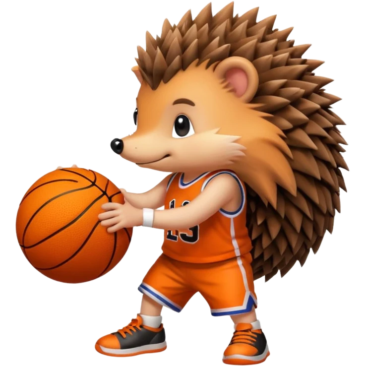 hedgehog playing basketball emoji