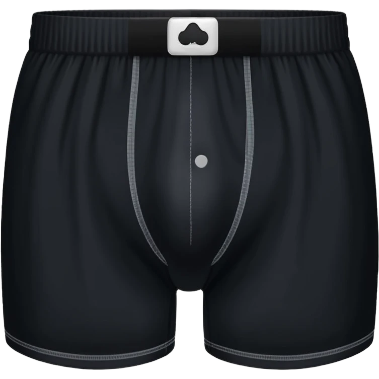 black boxers underwear emoji