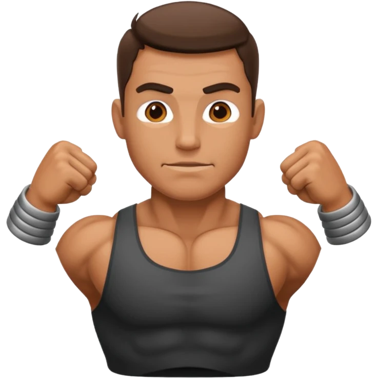persona haciendo fuerza emoji