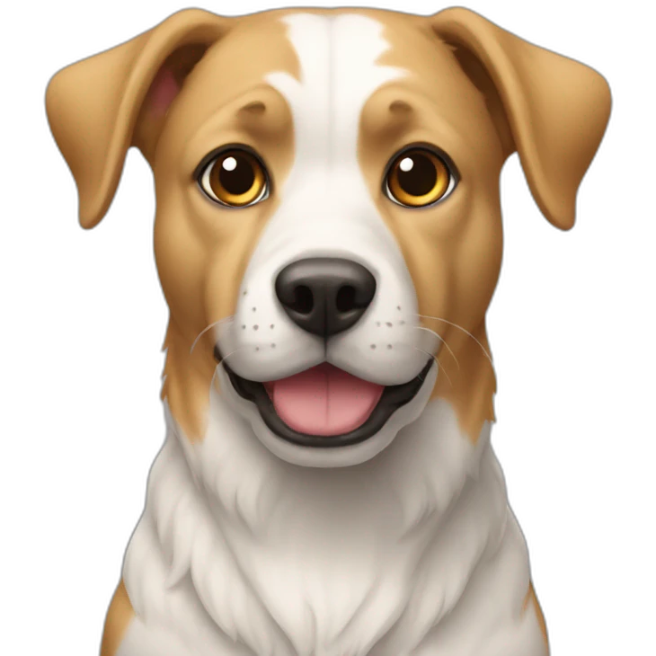 Chat sur chien emoji